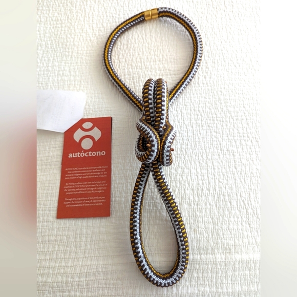 Handcrafted Artisan Rope Necklace - Picture 1 of 4